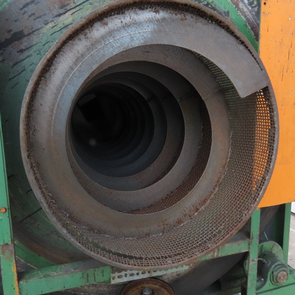 24" ID x 80" L Rotary Auger Centrifugal Trommel Sifter 8RPM 208-480V 3/16" Mesh