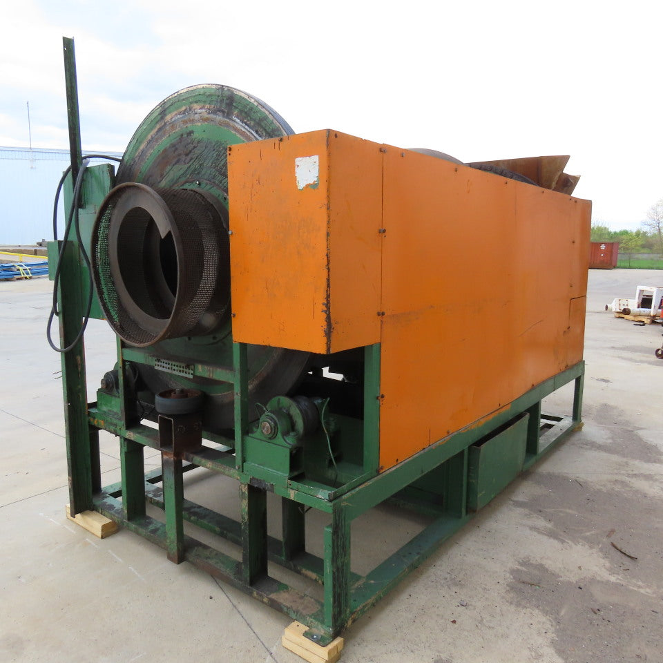 24" ID x 80" L Rotary Auger Centrifugal Trommel Sifter 8RPM 208-480V 3/16" Mesh