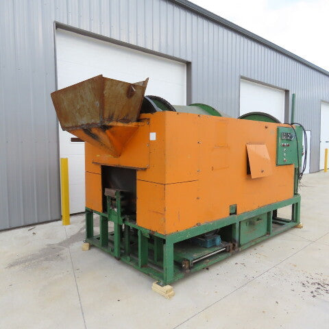 24" ID x 80" L Rotary Auger Centrifugal Trommel Sifter 8RPM 208-480V 3/16" Mesh