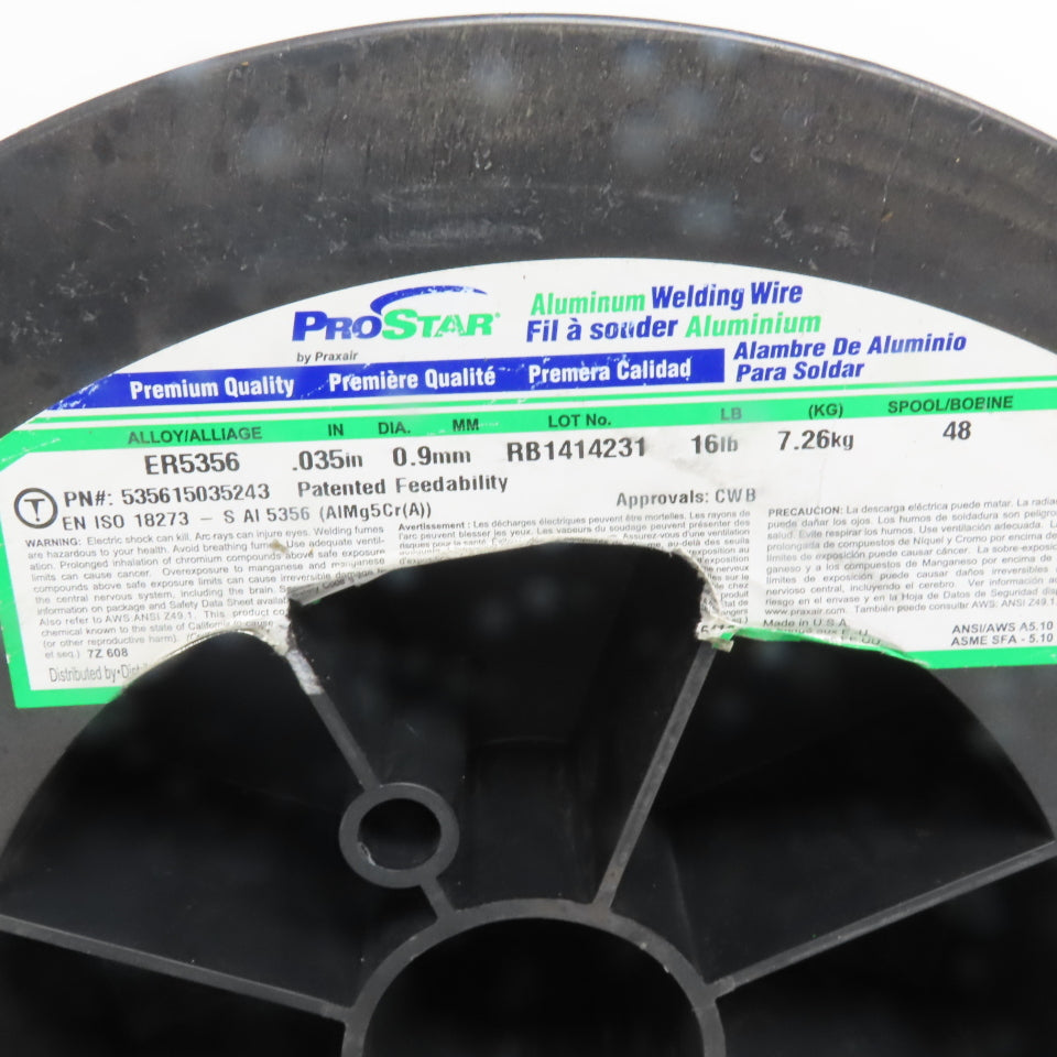 ProStar ER5356 0.035 Aluminum Mig Wire 5 Lbs