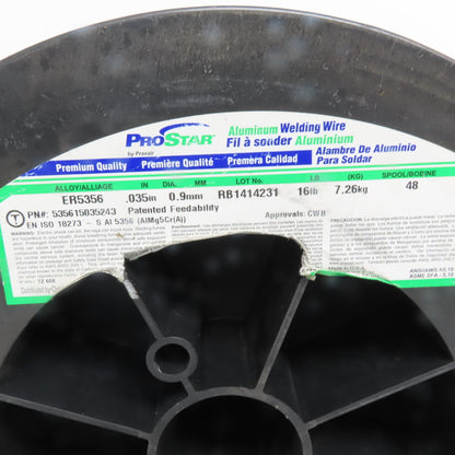 ProStar ER5356 0.035 Aluminum Mig Wire 5 Lbs
