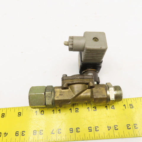 Buschjost 8240214.9101 G1/2" Brass Indirect Acting Solenoid Valve 24VDC Coil