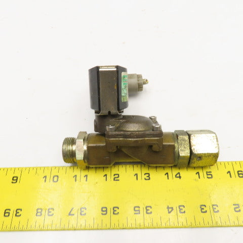 Buschjost 8240214.9101 G1/2" Brass Indirect Acting Solenoid Valve 24VDC Coil