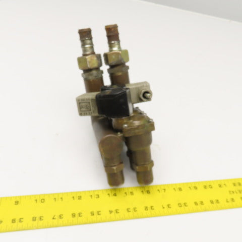 Buschjost 6 Port Double Solenoid Mixing Flow Center Valve G3/4" 24VDC