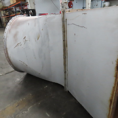47" x 61-3/4" Flange Steel Duct Transition To Round 62" 20° Elbow