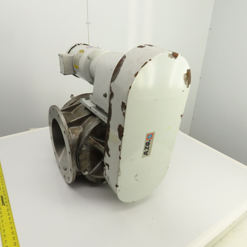 AZO AS-250-I 10" Stainless Horizontal Rotary Airlock Feeder 1HP 230/460V 3PH