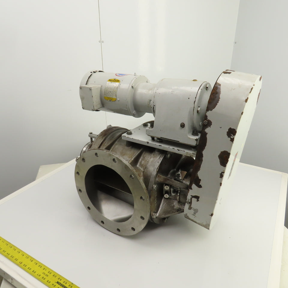 AZO AS-250-I 10" Stainless Horizontal Rotary Airlock Feeder 1HP 230/460V 3PH