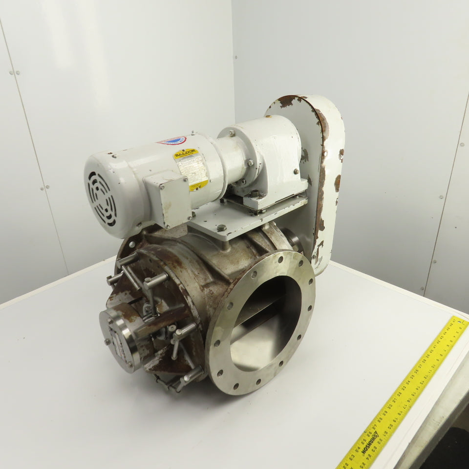 AZO AS-250-I 10" Stainless Horizontal Rotary Airlock Feeder 1HP 230/460V 3PH