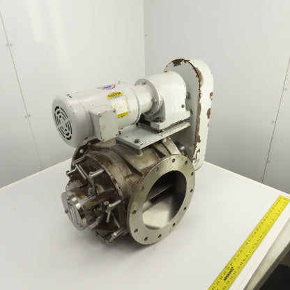AZO AS-250-I 10" Stainless Horizontal Rotary Airlock Feeder 1HP 230/460V 3PH