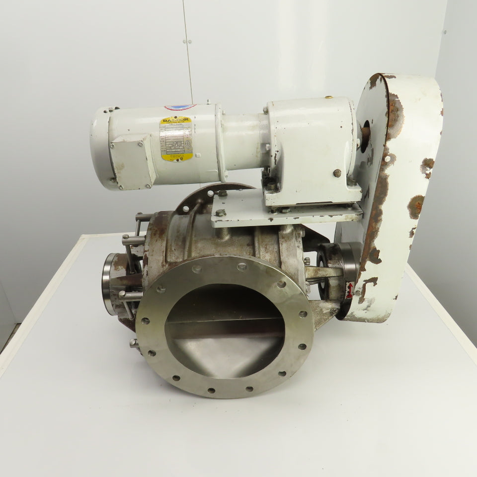 AZO AS-250-I 10" Stainless Horizontal Rotary Airlock Feeder 1HP 230/460V 3PH