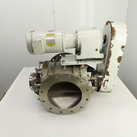 AZO AS-250-I 10" Stainless Horizontal Rotary Airlock Feeder 1HP 230/460V 3PH