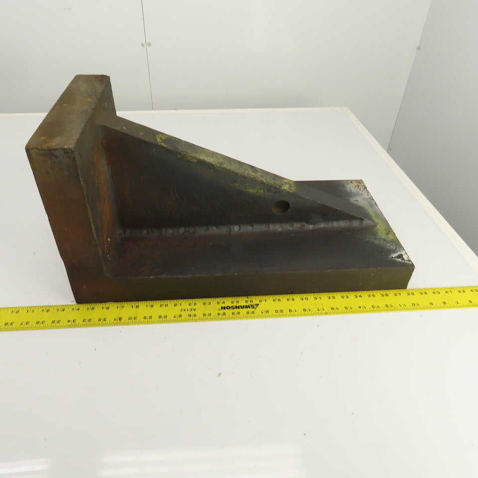 24" x 11-7/8" x 11-3/4" Webbed Steel Angle Plate Set Up Fixture 2-1/2" Thick
