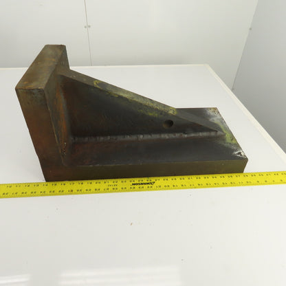 24" x 11-7/8" x 11-3/4" Webbed Steel Angle Plate Set Up Fixture 2-1/2" Thick