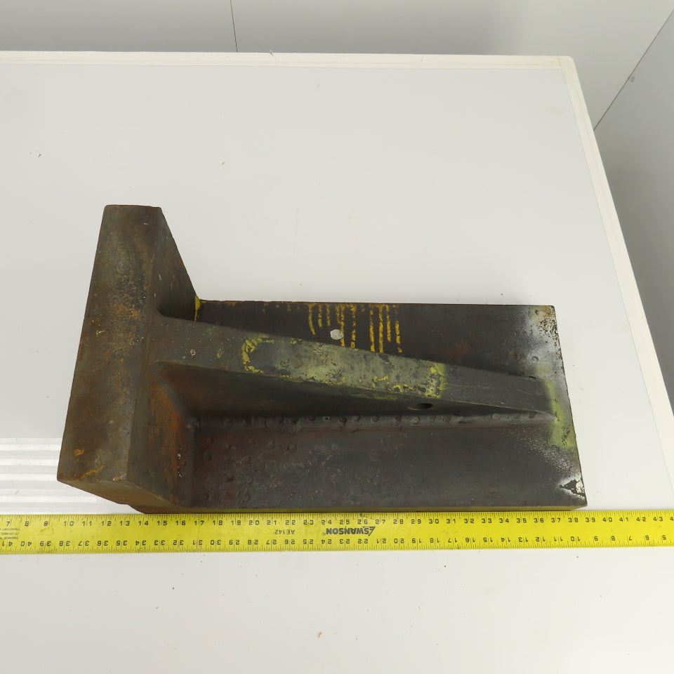 24" x 11-7/8" x 11-3/4" Webbed Steel Angle Plate Set Up Fixture 2-1/2" Thick