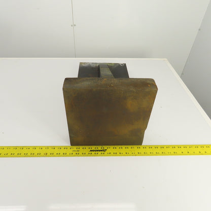 24" x 11-7/8" x 11-3/4" Webbed Steel Angle Plate Set Up Fixture 2-1/2" Thick