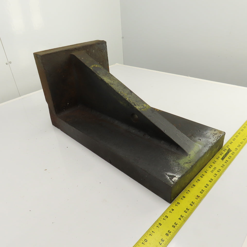 24" x 11-7/8" x 11-3/4" Webbed Steel Angle Plate Set Up Fixture 2-1/2" Thick