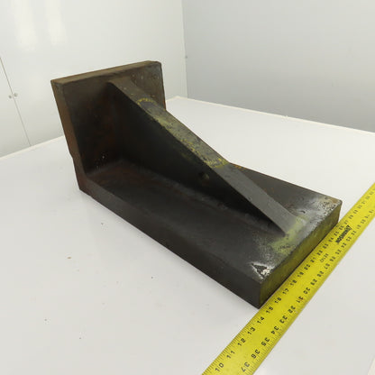 24" x 11-7/8" x 11-3/4" Webbed Steel Angle Plate Set Up Fixture 2-1/2" Thick