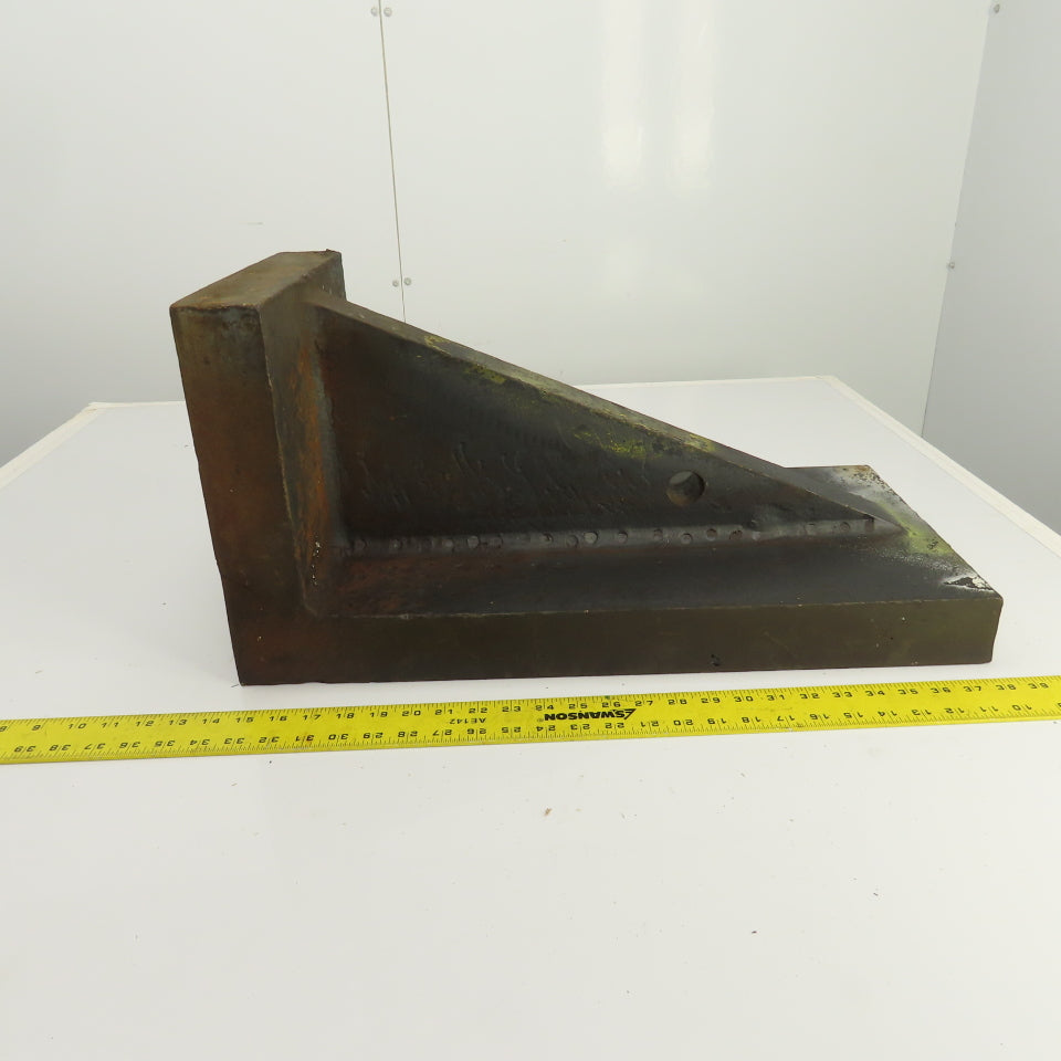 24" x 11-7/8" x 11-3/4" Webbed Steel Angle Plate Set Up Fixture 2-1/2" Thick
