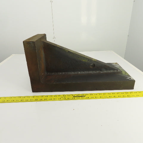 24" x 11-7/8" x 11-3/4" Webbed Steel Angle Plate Set Up Fixture 2-1/2" Thick