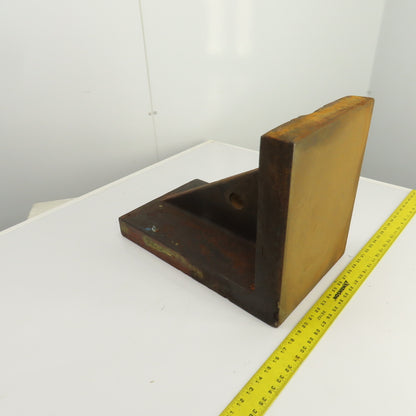 20" x 12" x 14-3/4" Webbed Steel Angle Plate Set Up Fixture 2-1/4" Thick