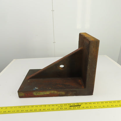 20" x 12" x 14-3/4" Webbed Steel Angle Plate Set Up Fixture 2-1/4" Thick