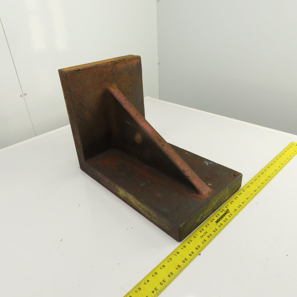 20" x 12" x 14-3/4" Webbed Steel Angle Plate Set Up Fixture 2-1/4" Thick