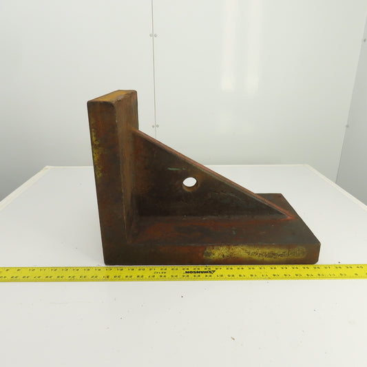 20" x 12" x 14-3/4" Webbed Steel Angle Plate Set Up Fixture 2-1/4" Thick