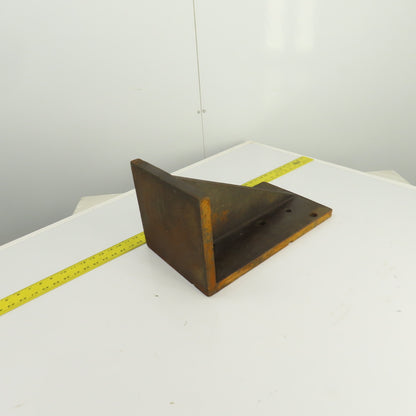 18" x 10-3/8" x 9-1/2" Webbed Steel Angle Plate Set Up Fixture 1" Thick