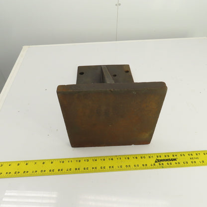 18" x 10-3/8" x 9-1/2" Webbed Steel Angle Plate Set Up Fixture 1" Thick