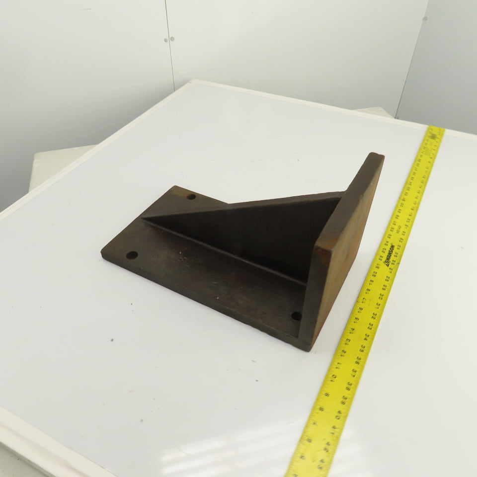 18" x 10-3/8" x 9-1/2" Webbed Steel Angle Plate Set Up Fixture 1" Thick