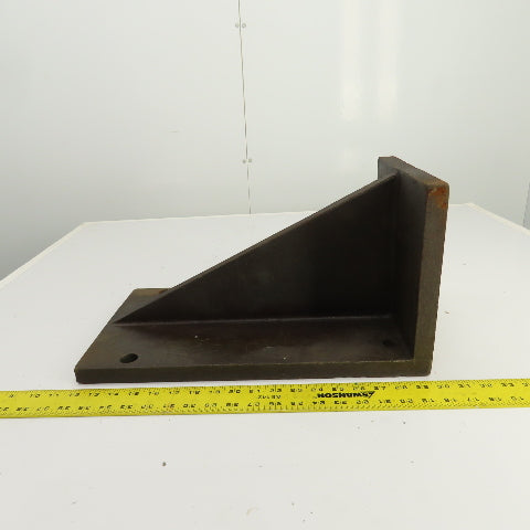 18" x 10-3/8" x 9-1/2" Webbed Steel Angle Plate Set Up Fixture 1" Thick