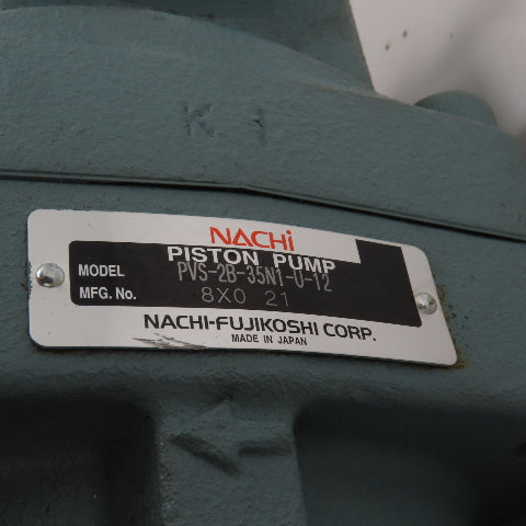 Nachi PVS-2B-35N1-U-12 Variable Piston Hydraulic Pump 35cc 16.6GPM 3625PSI