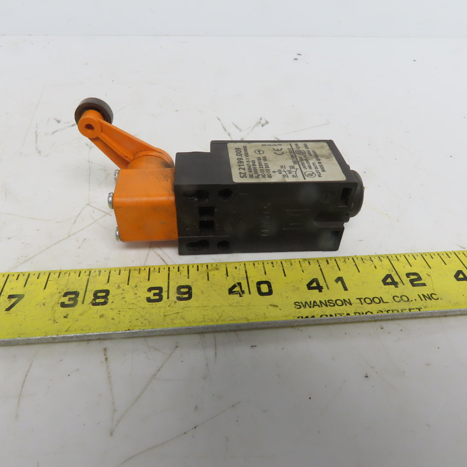 SZ 2199.009 Roller Arm Limit Switch 230V 6 A 24VDC 10A Lot of 2
