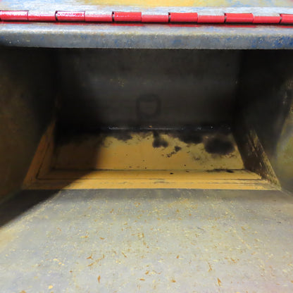 1 Cubic Yard Self Dumping Trash Scrap Hopper W/ Attached Lid