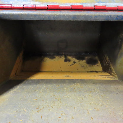 1 Cubic Yard Self Dumping Trash Scrap Hopper W/ Attached Lid