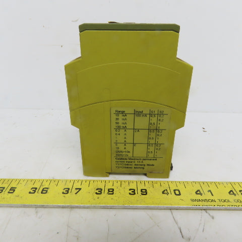 Pllz S1IM 24VDC Im 0.01-15UP Safety Relay