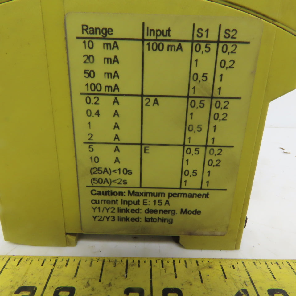 Pllz S1IM 24VDC Im 0.01-15UP Safety Relay