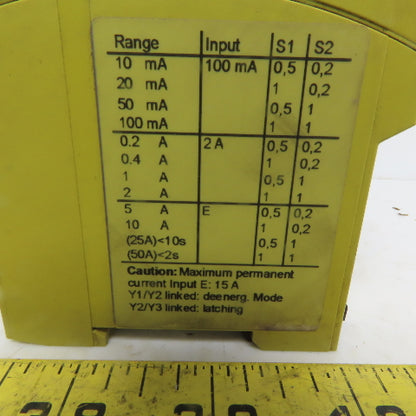 Pllz S1IM 24VDC Im 0.01-15UP Safety Relay