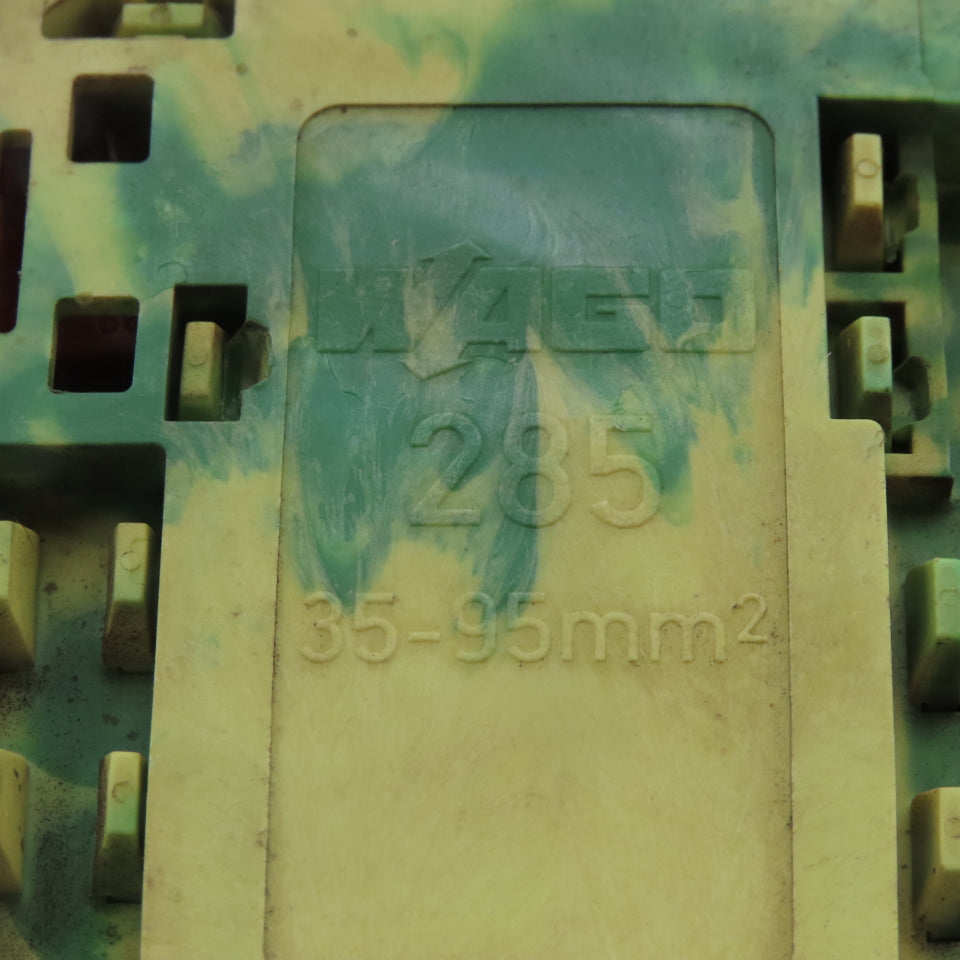 Wago 285-157 2-Conductor Ground Terminal Block AWG 1/0 Solid 2/0 Fine Stranded