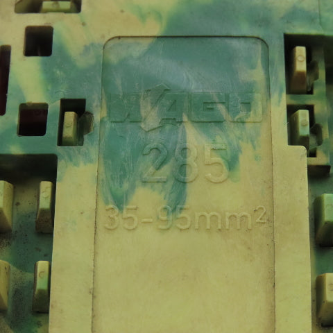 Wago 285-157 2-Conductor Ground Terminal Block AWG 1/0 Solid 2/0 Fine Stranded