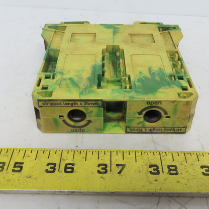 Wago 285-157 2-Conductor Ground Terminal Block AWG 1/0 Solid 2/0 Fine Stranded