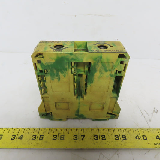 Wago 285-157 2-Conductor Ground Terminal Block AWG 1/0 Solid 2/0 Fine Stranded