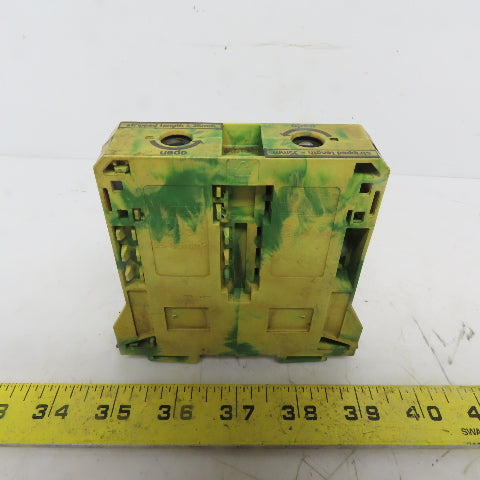 Wago 285-157 2-Conductor Ground Terminal Block AWG 1/0 Solid 2/0 Fine Stranded