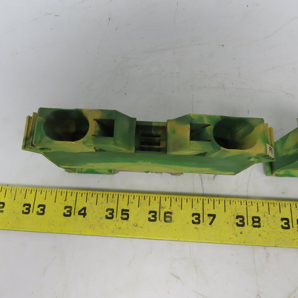 Wago 285-637 2-Conductor Ground Terminal Block AWG 2-10 Lot of 2