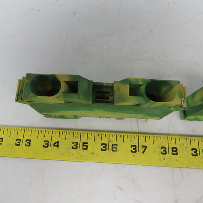 Wago 285-637 2-Conductor Ground Terminal Block AWG 2-10 Lot of 2