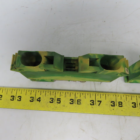 Wago 285-637 2-Conductor Ground Terminal Block AWG 2-10 Lot of 2