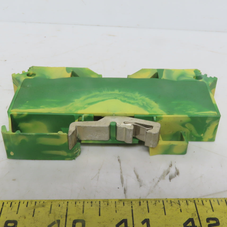 Wago 285-637 2-Conductor Ground Terminal Block AWG 2-10 Lot of 2