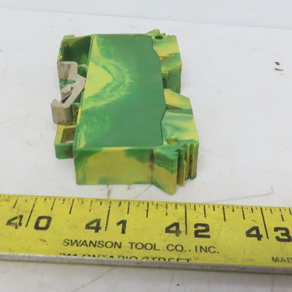 Wago 285-637 2-Conductor Ground Terminal Block AWG 2-10 Lot of 2