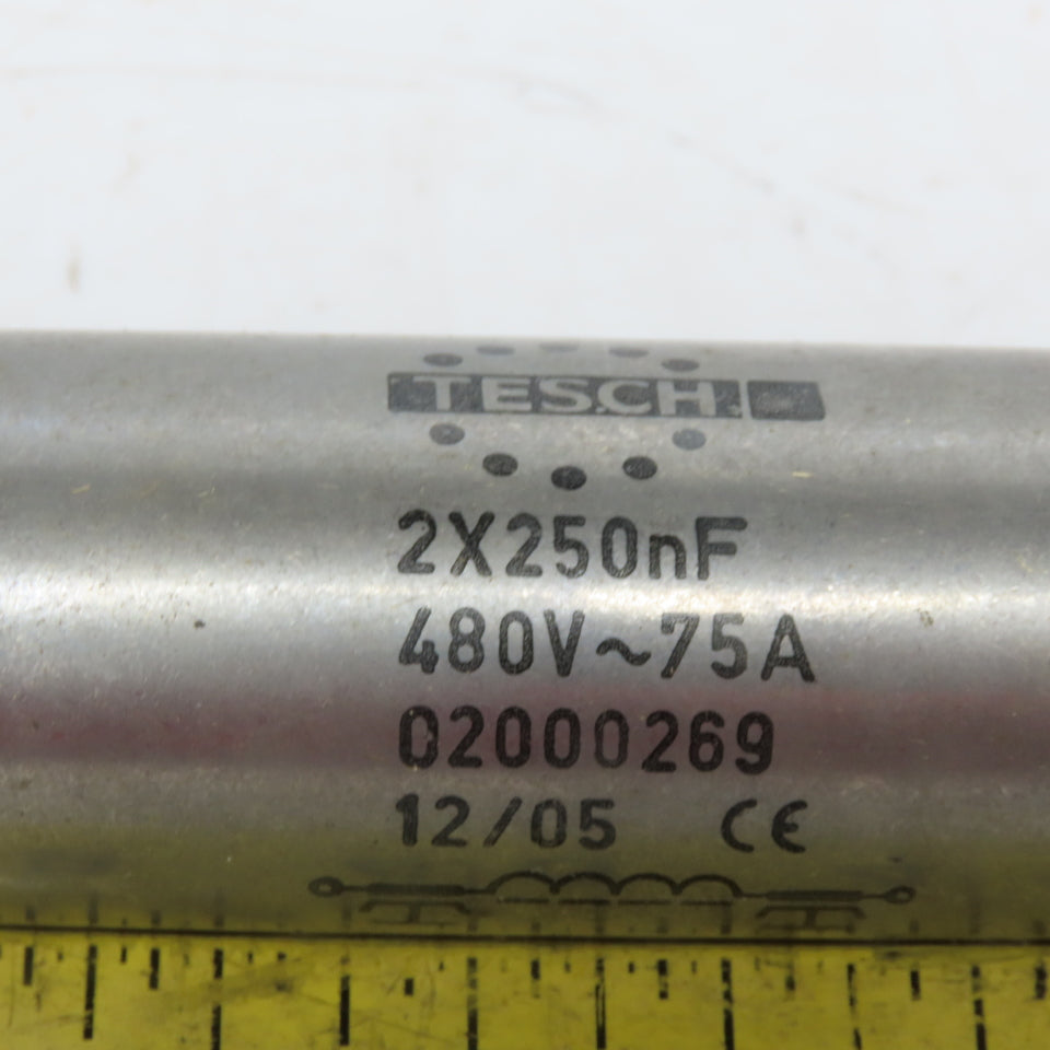 Tesch 020 00269 2X250nf 480V-75A Line Filter