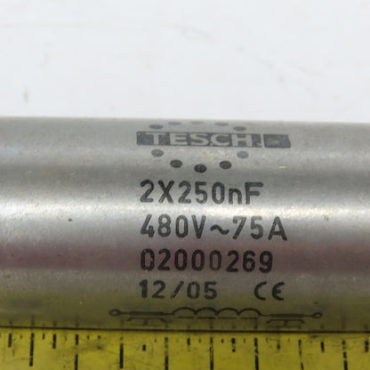 Tesch 020 00269 2X250nf 480V-75A Line Filter